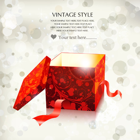 Open explore gift のイラスト素材