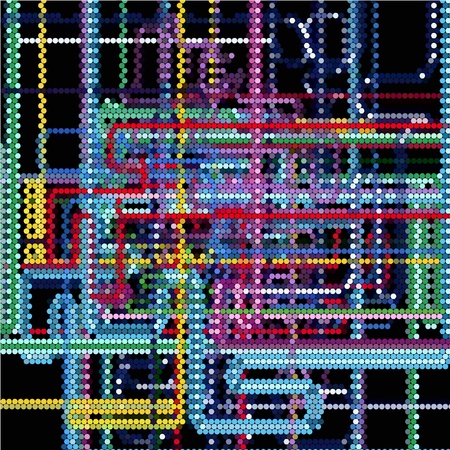 vector mosaicのイラスト素材