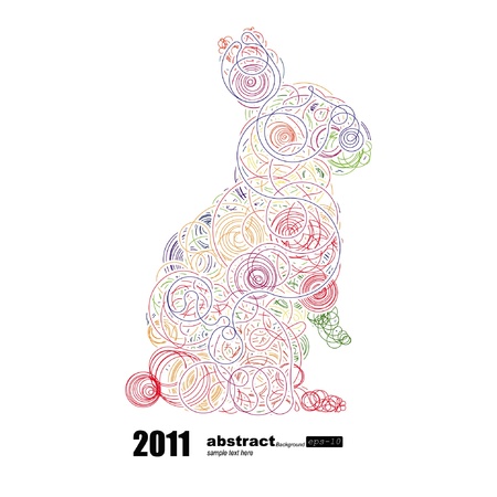 Vector Circuit Board-rabbitのイラスト素材