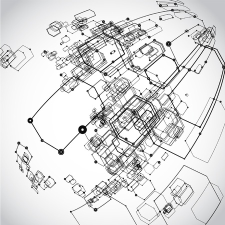 Abstract Background Vectorのイラスト素材