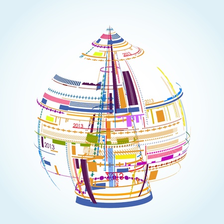 Abstract Background Vectorのイラスト素材