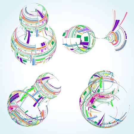 Abstract Background Vectorのイラスト素材
