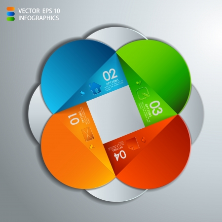 vector paper progress steps for tutorial のイラスト素材