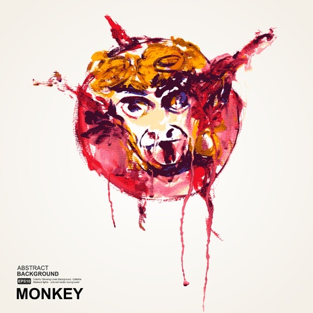 Abstract hand drawn watercolor backgroundのイラスト素材