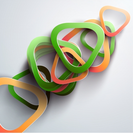 Abstract 3D Paper Infographicsのイラスト素材