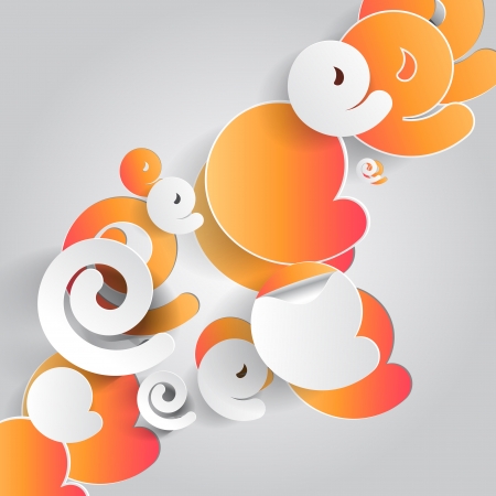 Abstract 3D Paper Infographicsのイラスト素材