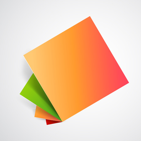 Abstract 3D Paper Infographicsのイラスト素材