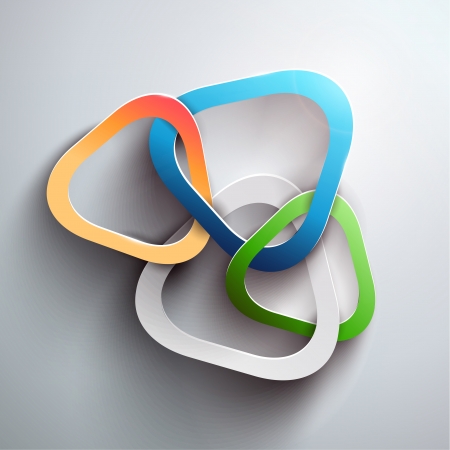 Abstract 3D Paper Infographicsのイラスト素材