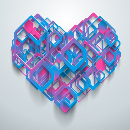 Abstract 3D Paper Infographicsのイラスト素材