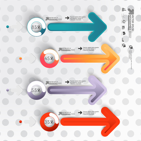 Abstract 3D Infographicsのイラスト素材