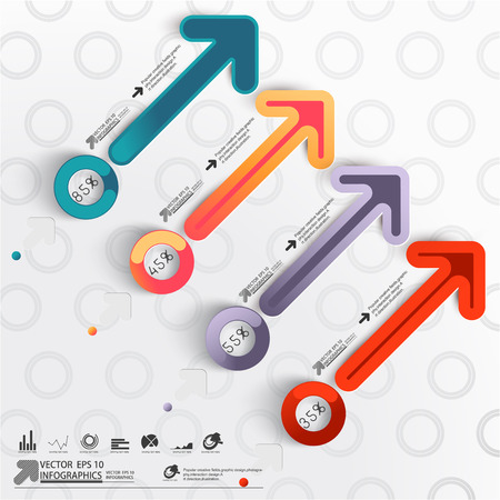 Abstract 3D Infographicsのイラスト素材