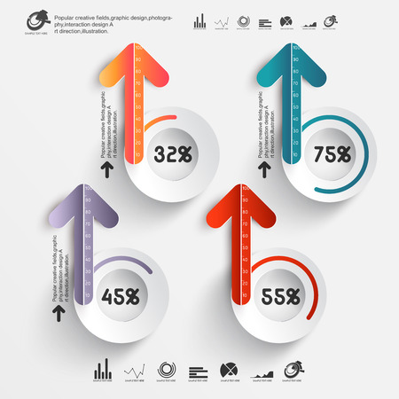 Abstract 3D Infographicsのイラスト素材