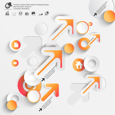 Abstract 3D  Infographicsのイラスト素材