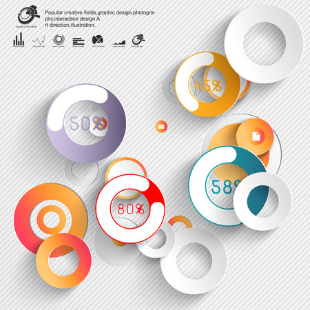 Abstract 3D Infographicsのイラスト素材