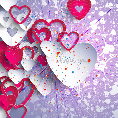 3d heart-Valentines Dayのイラスト素材