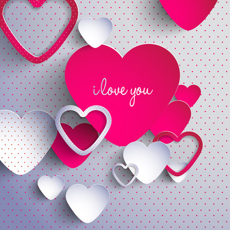 3d heart-Valentines Dayのイラスト素材