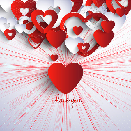 3d heart-Valentineのイラスト素材