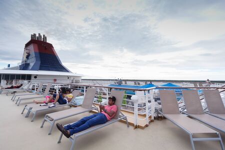 The Deck of a Star Cruiseの写真素材