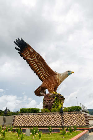 Langkawi, Malaysia â€“ September 10, 2020: Langkawi Eagle Square or known as Dataran Lang