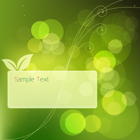 Beautiful green light-spots background.のイラスト素材