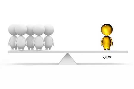 3D illustration of a VIP.の写真素材