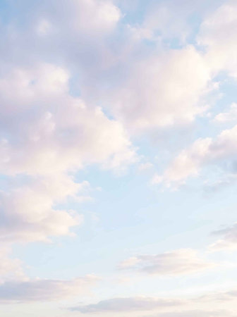 Cloudy blue sky as a background, day sky background with tiny clouds