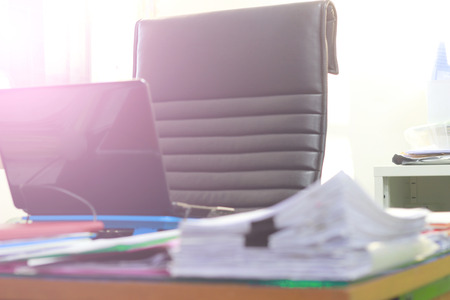 The document on the table