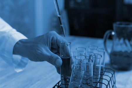 Scientists are experimenting with reagents.To treat the disease in people.
