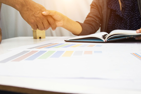 Business team analyze present,Finance managers task.