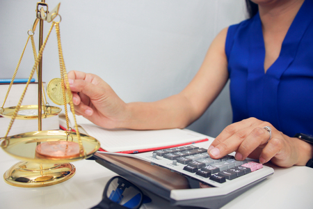 Women are studying Bitcoin money For a long term investment.success conceptの写真素材