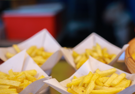 yellow French fries Eatable for peopleの写真素材