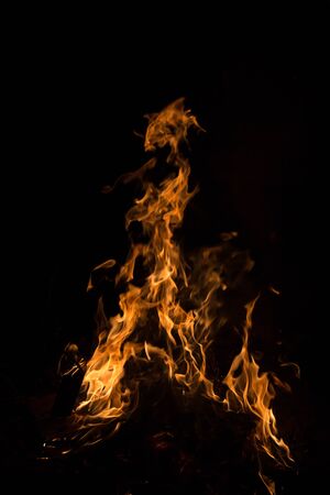 Fire flame backgroundの写真素材