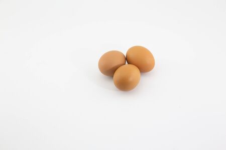 eggs on a white backgroundの写真素材