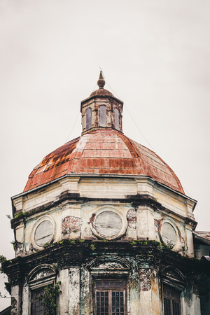 Beautiful colonial architecture in Yangon Myanmar