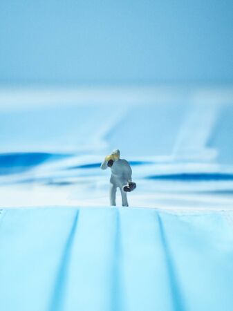 Miniature people : Mask quality inspection teamの写真素材