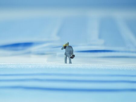 Miniature people : Mask quality inspection teamの写真素材
