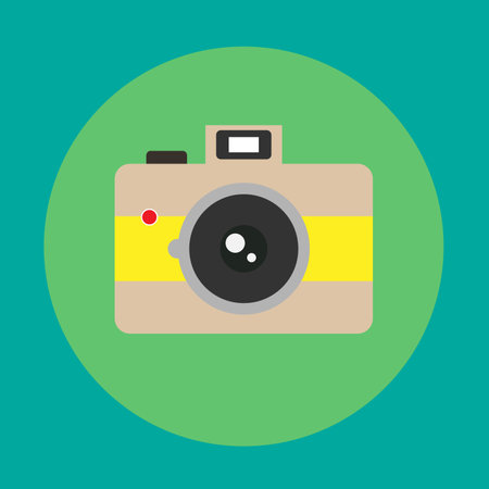 Vintage camera icon, Symbol of camera vector iconの写真素材