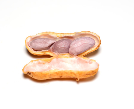 A cooked peanut shell pile