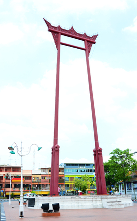 Sao Chingcha is venue of ancient traditions of Thailandのeditorial素材
