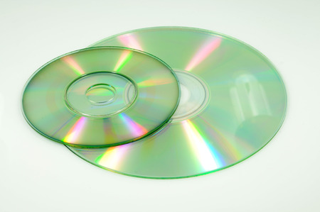 Two Blank CD on the tableの写真素材