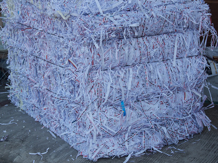 shredded paperの写真素材