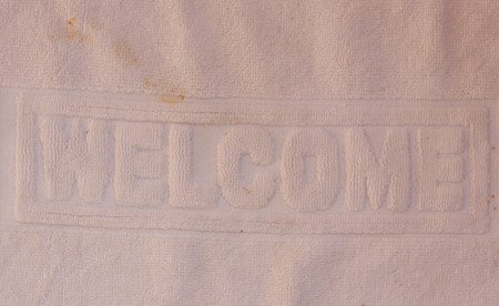 Patterns of the doormat for background.の写真素材