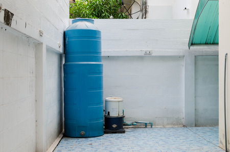 pump station and tank  for the home. Electric high pressureの写真素材