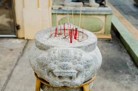 Incense burner, Lions headの写真素材