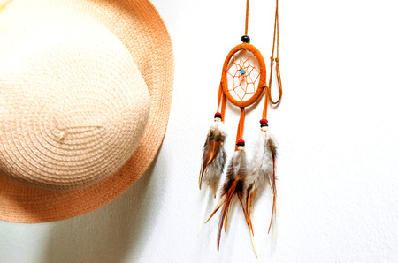 Dream-catcher on the backgroundの写真素材