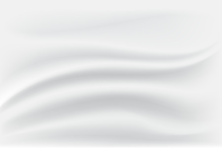 White and Grey Satin Silk. Cloth Fabric Textile with Wavy Folds. Abstract Texture Background. Crease Fabric.のイラスト素材