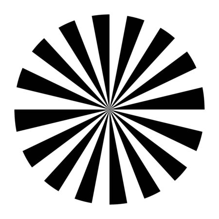 Starburst object symbol on white background. Sunburst rays pattern vector illustration のイラスト素材