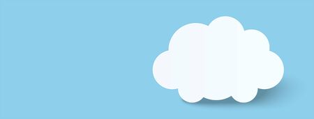Abstract cloud banner background. vector illustrationのイラスト素材