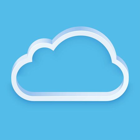 Cloud icons for cloud computing web and app. vector illustrationのイラスト素材
