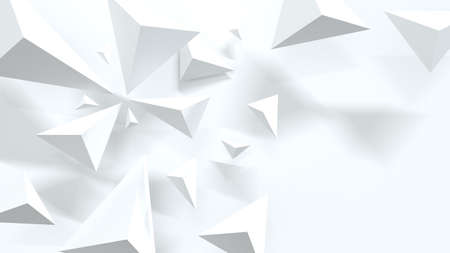 Abstract science digital connection background. polygonal with dots and lines. 3D render
